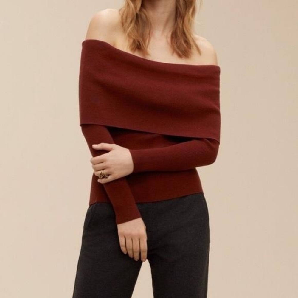 Wilfred/Aritzia burnt orange Croquis sweater. Size XS.